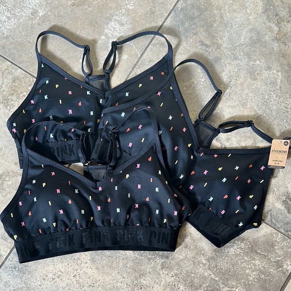 PINK sports bras